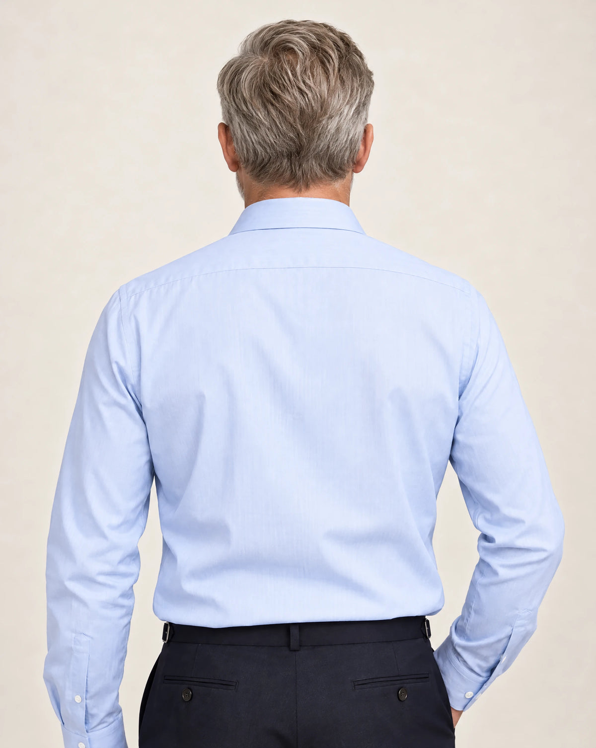 Businesshemd auf Maß in blau aus Twill