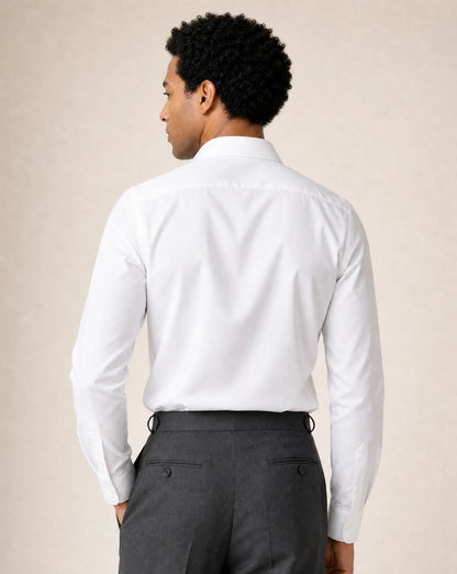 Maßhemd Business in weiß aus Twill