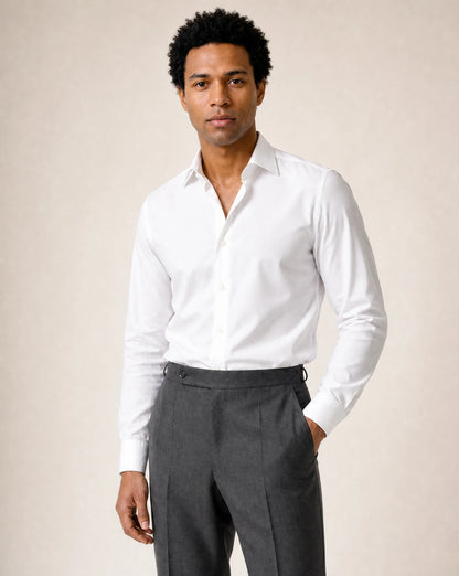 Maßhemd Business in weiß aus Twill